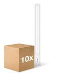 Multipack 10x Philips CorePro PL-L LED Bulb Mains 24W - 840 Cool White | 4-Pin - Replaces 55W