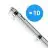 Multipack 10x Noxion LED Waterproof Batten Poseidon V3.0 35-65W 4550-9100lm - 830-865 CCT | 150cm - Through Wiring (5x2.5mm2)