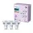 Multipack 3x Philips LED Spot GU10 PAR16 4W 255lm 36D - 827 Extra Warm White